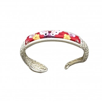 Bracelet broderies Serpent