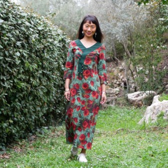 Robe aux chrysanthèmes