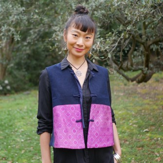 Gilet broderie Miao