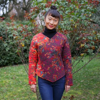 Gilet bohème manches longues