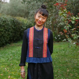Gilet broderie Miao