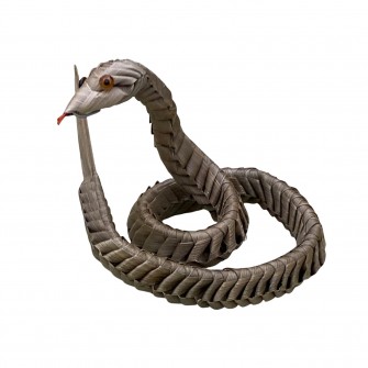 Serpent paille tressée