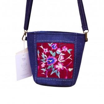 Sac à main broderie Miao