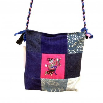 Sac à main broderie Miao