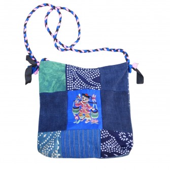 Sac à main broderie Miao