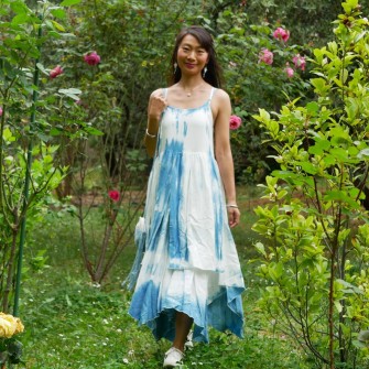 Robe longue batik Bai sans...