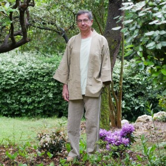 Kimono pour homme en ramie