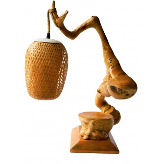 Lampe à pied en bois de cyprès