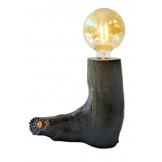 Lampe artisanale en bois de...