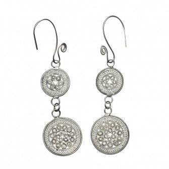 Boucles d'oreille en argent...
