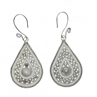 Boucles d'oreille en argent...
