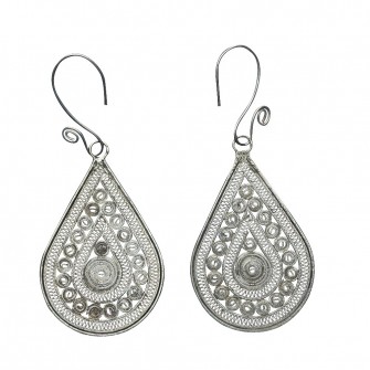 Boucles d'oreille en argent...