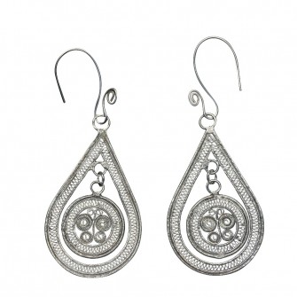 Boucles d'oreille en argent...