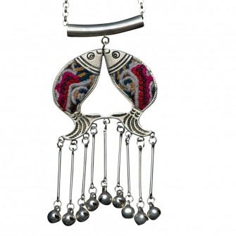 Pendentif en argent et...