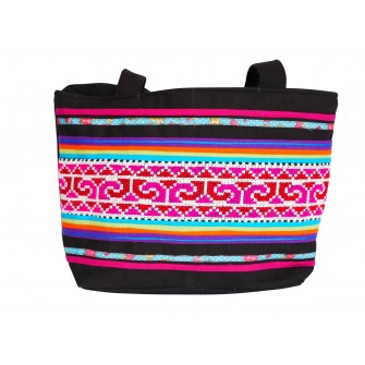 Sac à main avec broderies Miao