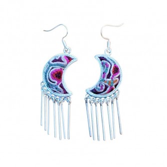 Boucles d'oreilles Lune...