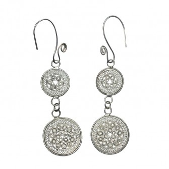 Boucles d'oreille en argent...