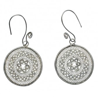 Boucles d'oreille en argent...