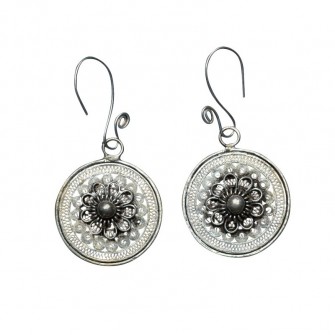 Boucles d'oreille en argent...