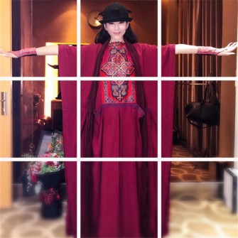 Robe rouge bordeaux (taille M)
