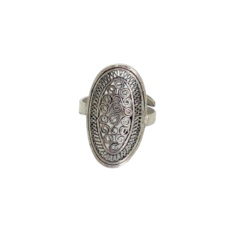 Bague tambour oval Infini