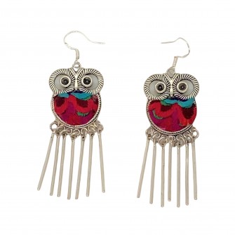 Boucles d'oreilles broderie...