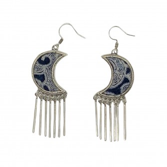 Boucles d'oreilles Lune en...