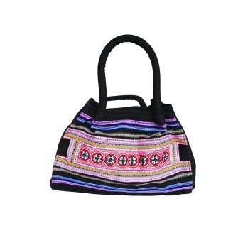 Sac à main avec broderies Miao