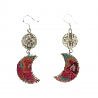 Boucles d'oreilles Lune...