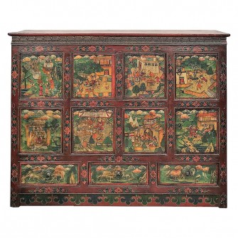 Cabinet Tibétain d'époque Qing