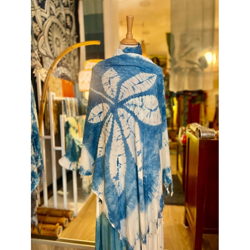 CJ Apparel Châle Épais Coton Mélangé Pashmina Femme - Doux Et Chaud, 198x64 Cm