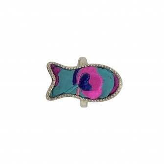 Bague Miao brodée Poisson