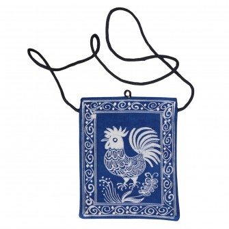 Sacoche Miao batik au Coq à...