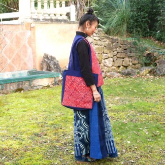 Sac cabas broderie Miao...