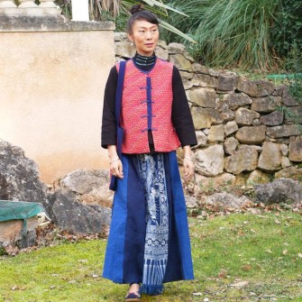 Gilet tissé Miao