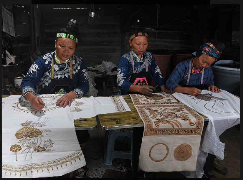 Fabrication batiks à la cire